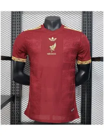 Maillot Mexique “gold Rouge” 2025/26 - Concept - Authentic