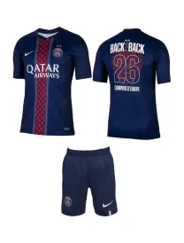 Psg Domicile 2025/26 Junior Kit - 2 étoiles Back2back