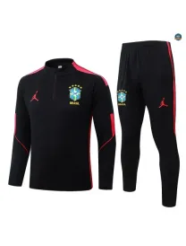 Survetement foot Brésil 2026/27 Noir/Rouge
