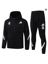 Veste Survetement foot à capuche Real Madrid 2026/27 Noir