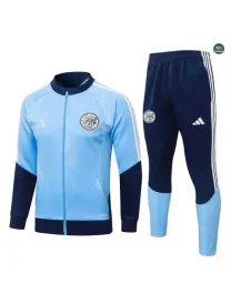 Acheter Veste Survetement Enfant Foot Ajax 2026/27 Bleu Clair