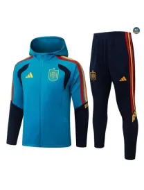 Acheter Veste Survetement Foot Espagne à capuche 2026/27 Bleu