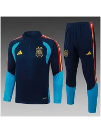 Achetez Survetement Foot Espagne 2026/27 Bleu Marine 2 étoiles