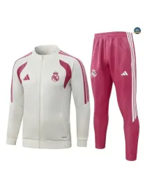 Achetez Veste Survetement Foot Real Madrid 2026/27 blanc cassé
