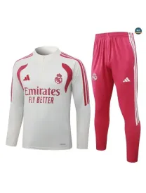 Soldes Survetement Enfant Foot Real Madrid 2026/27 blanc cassé