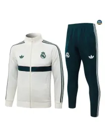 Soldes Veste Survetement Enfant Foot Real Madrid 2026/27 blanc c