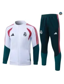 Veste Survetement Enfant Foot Real Madrid 2026/27 Blanc/R