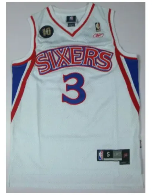 Allen Iverson Philadelphia 76ers [blanc]