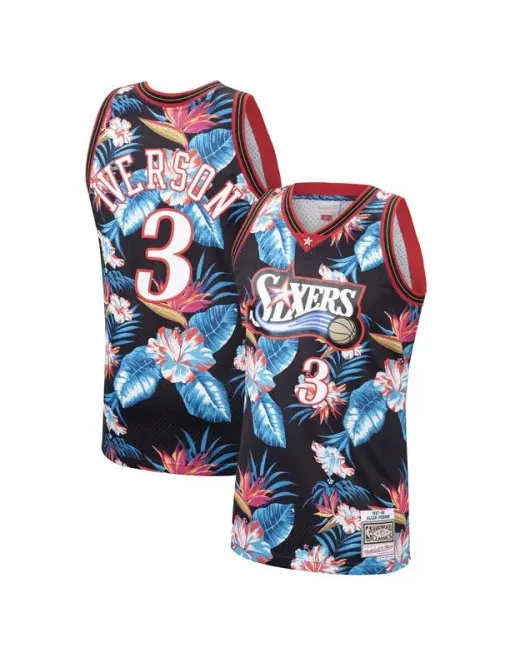 Allen Iverson Philadelphia 76ers - Mitchell & Ness Floral Pack