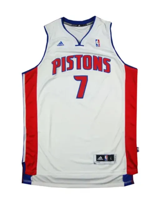 Brandon Jennings Detroit Pistons -blanc