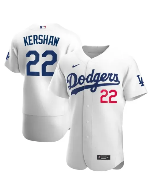 Clayton Kershaw Los Angeles Dodgers - White
