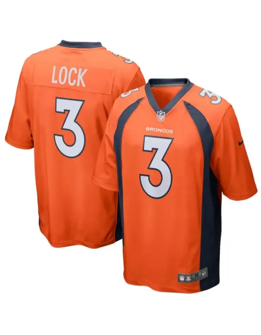 Drew Lock Denver Broncos - Orange