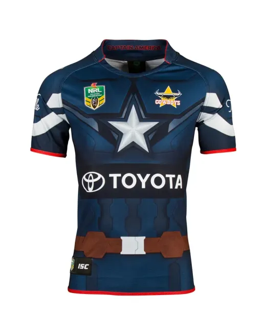 Isc North Queensland Cowboys - Captain America Nrl S/s 2017