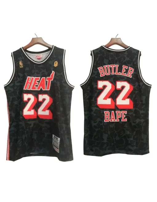 Jimmy Butler Miami Heat X Bape Black - 2023