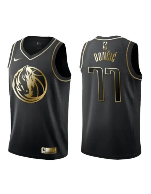 Luka Doncic Maverick Dallas - Black/gold