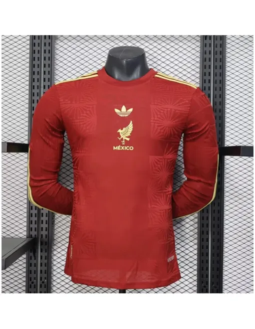 Maillot Mexique “gold Rouge” 2025/26 Ml - Concept - Authentic