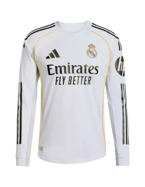 Maillot Real Madrid Domicile 2025/26 Ml - Authentic