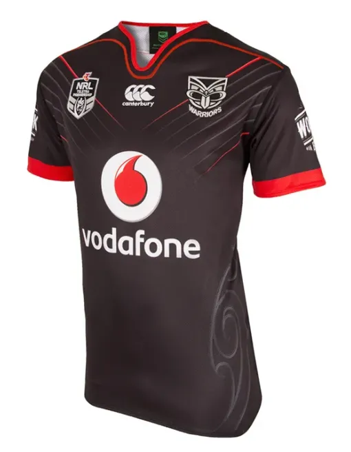 Nz Warriors Rugby League Home Shirt S/s 2017