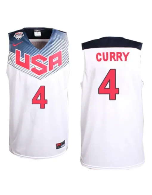 Stephen Curry Usa 2014 - Blanc