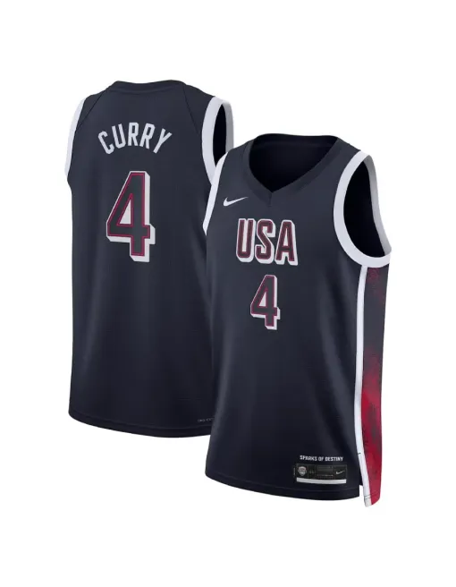 Stephen Curry Usa Olympics 2024 - Navy