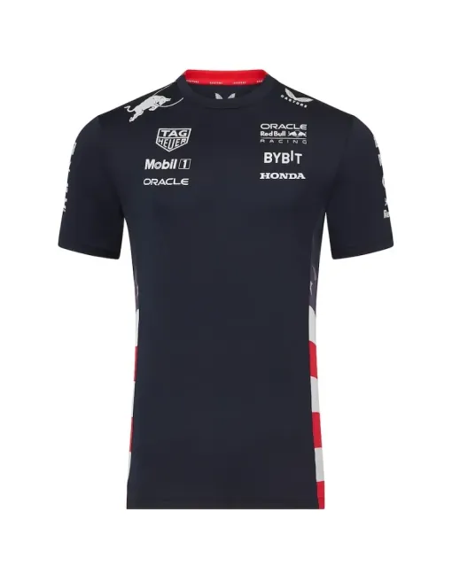 T-shirt Équipe Oracle Red Bull Racing 2024 Team Usa