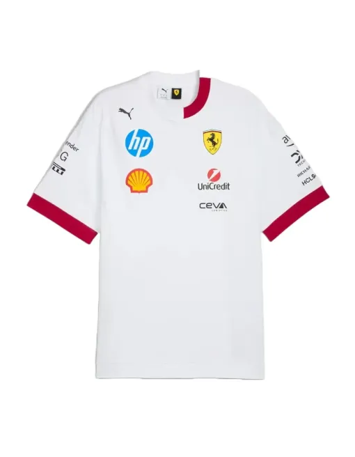T-shirt Équipe Scuderia Ferrari 2025