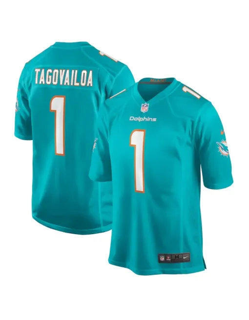 Tua Tagovailoa Miami Dolphins - Aqua