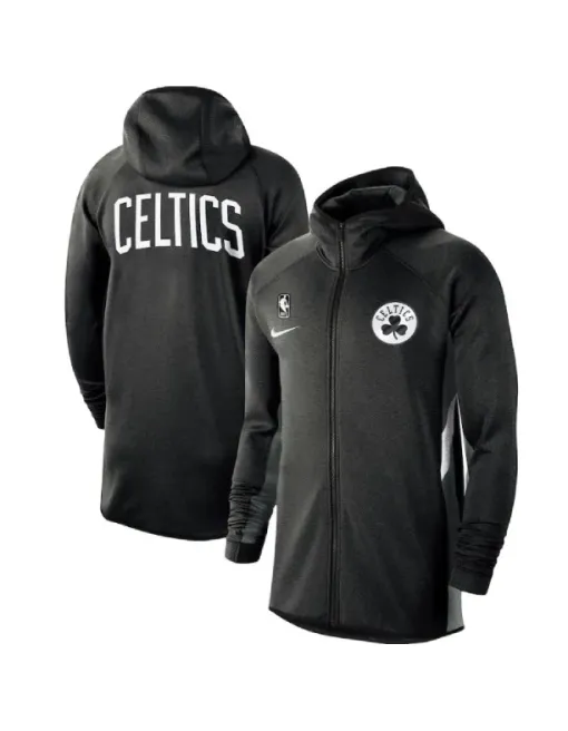 Veste Zippé à Capuche Boston Celtics - Black