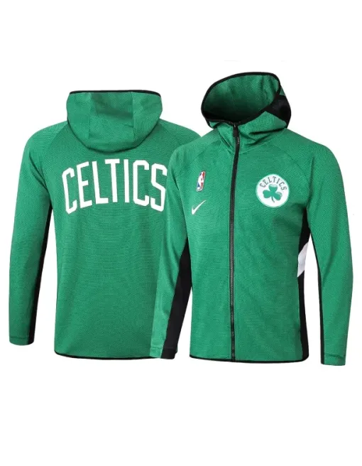 Veste Zippé à Capuche Boston Celtics - Green
