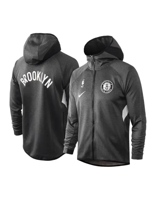 Veste Zippé à Capuche Brooklyn Nets - Black