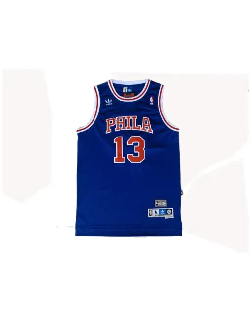 Wilt Chamberlain Philadelphia 76ers [bleu]