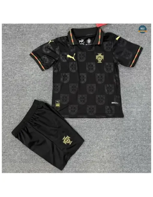 Maillot Portugal Enfant Exterieur Noir 2026/27