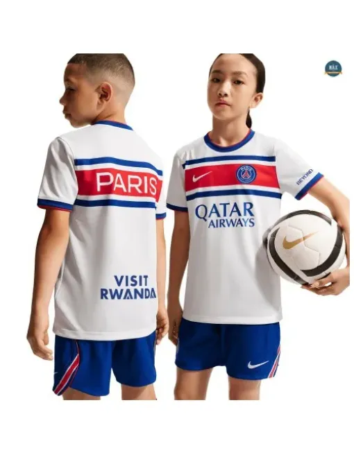 Maillot PSG Enfant Dri-FIT Domicile Avant-Match Blanc 2026/27