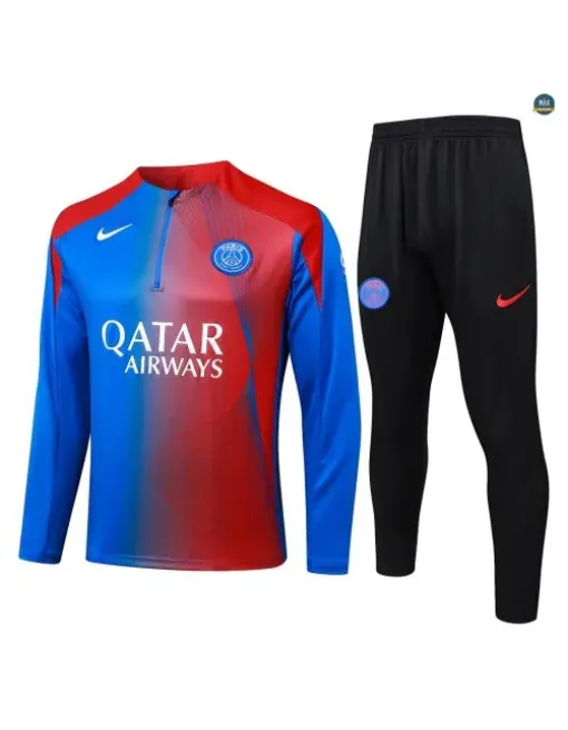 Survetement Enfant foot PSG 2026/27 Bleu/Rouge
