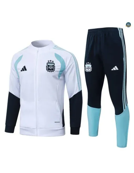 Veste Survetement Enfant foot Argentine 2026/27 Blanc