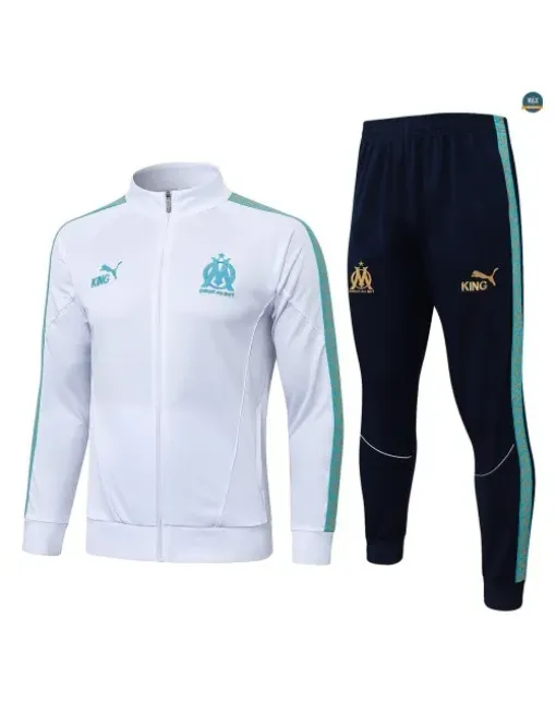 Veste Survetement foot Marseille 2026/27 Blanc