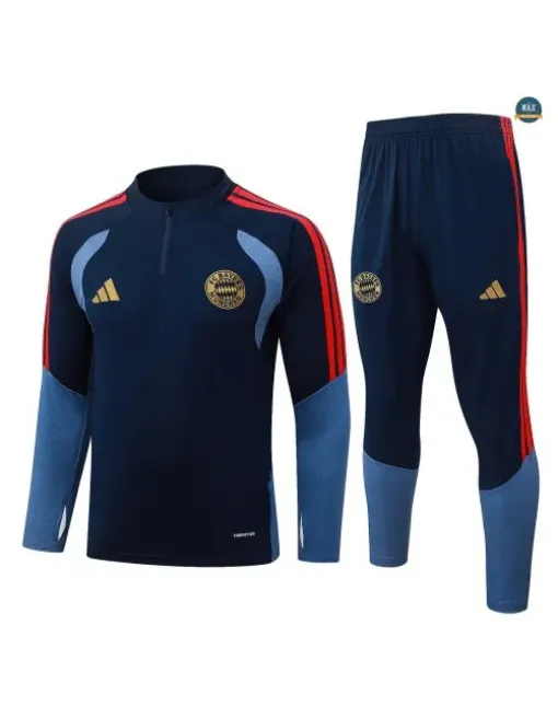 Acheter Survetement Enfant Foot Bayern Munich 2026/27 Bleu Marin