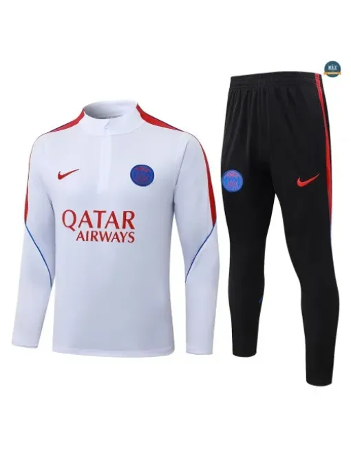 Acheter Survetement Foot Paris Saint Germain 2026/27 Blanc/Rouge