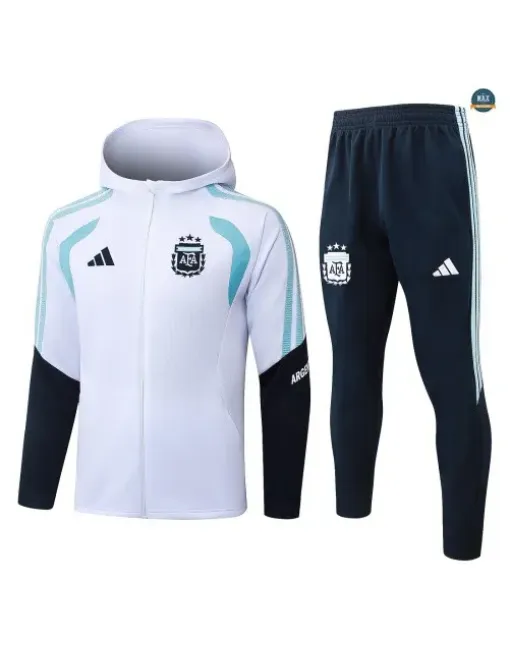 Acheter Veste Survetement Enfant Foot Argentine à capuche 2026/