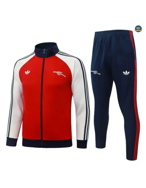 Acheter Veste Survetement Enfant Foot Arsenal 2026/27 Rouge/Blan