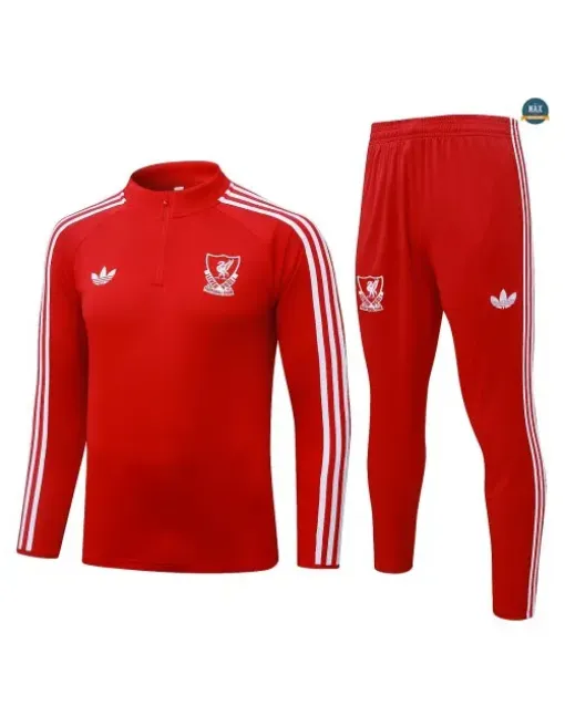 Achetez Survetement Enfant Foot Liverpool 2026/27 Rouge