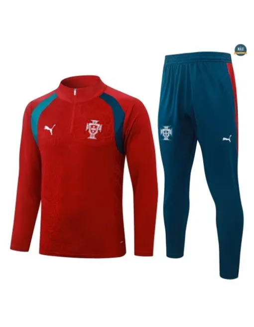 Soldes Survetement Enfant Foot Portugal 2026/27 Rouge