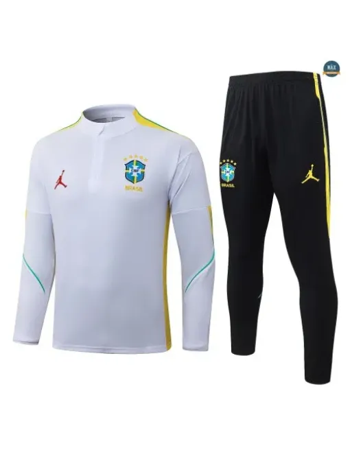 Soldes Survetement Foot Brésil 2026/27 Blanc