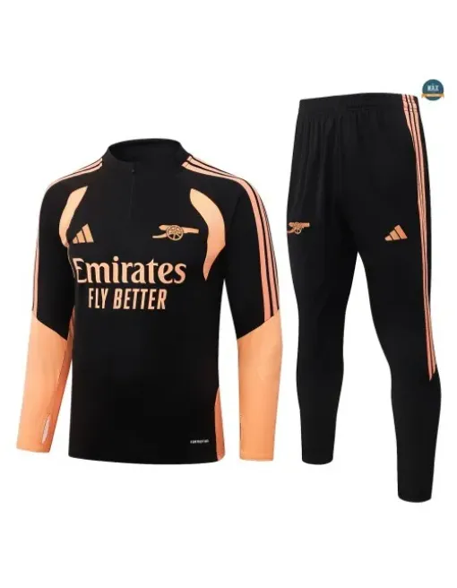Survetement Enfant Foot Arsenal 2026/27 Noir/Orange