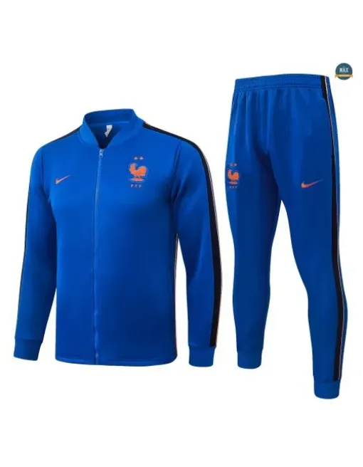 Veste Survetement Enfant Foot France 2026/27 Blanc