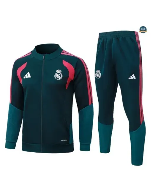 Veste Survetement Foot Real Madrid 2026/27 vert noirâtr