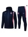 Veste Survetement foot à capuche Barcelone 2026/27 Bleu Marine/R