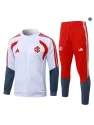 Veste Survetement foot SC Internacional 2026/27 Blanc/Rouge